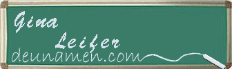 Gina Leifer Visitenkarte